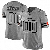 Nike Browns Customized 2019 Gray Gridiron Gray Vapor Untouchable Limited Jersey,baseball caps,new era cap wholesale,wholesale hats